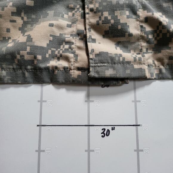 Army Combat Uniform Jacket Mens L Green Tan Digital Camo Inspect Repellent - Picture 8 of 8